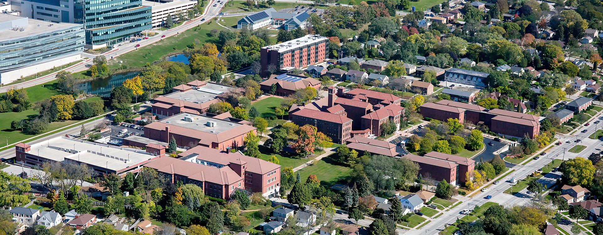 Aerial view of WLC and MRMC